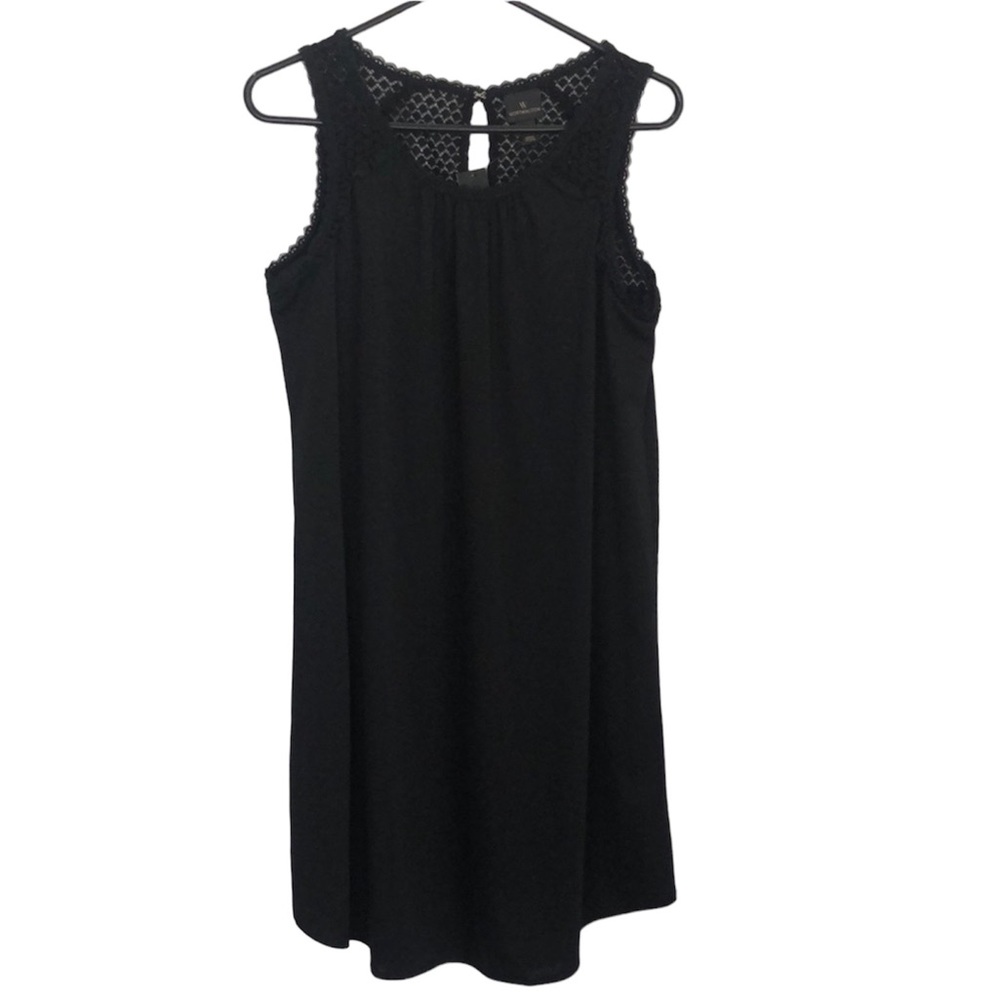 NEW NWT WORTHINGTON Black lace top sleeveless sheath dress size MEDIUM
